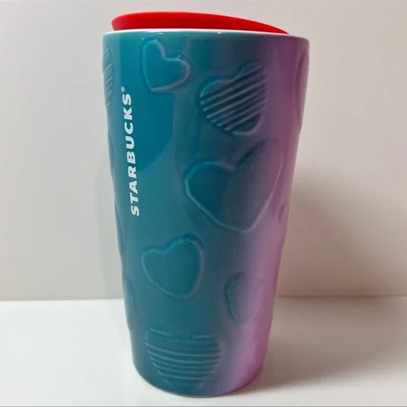 Starbucks Valentines Heart Ceramic Tumbler - Picture 4 of 6